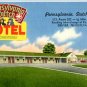 Linen Postcard. Pennsylvania Dutch Motel, U.S. Route 222...DENVER, PENNSYLVANIA