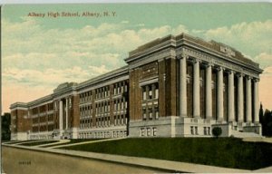 Divided Back Postcard. Albany High School, Albany, N.Y.