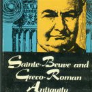 Mulhauser, Ruth E. Sainte-Beuve and Greco-Roman Antiquity