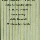 The Hollins Poets: John Alexander Allen, R. H. W. Dillard, Jean Farley, Julia Randall...