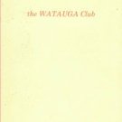 Walser, Richard. The Watauga Club