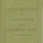 Price List Of Patent Medicines With Constitution And By-laws Of The C.R.V.R. Druggists' Association