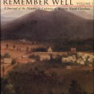 Brunk, Robert, ed. May We All Remember Well: A Journal Of The History & Cultures Of Western N.C.