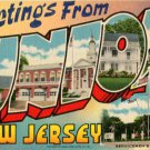 Linen Postcard. Greetings From Union, New Jersey