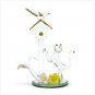 SPUN GLASS CAT FIGURINE