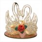 SPUN GLASS SWANS