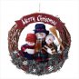MERRY CHRISTMAS SNOWMAN WREATH