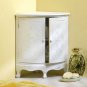 SHABBY CHIC CORNER CURIO CABINET