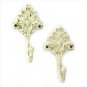 ANTIQUE IVORY WALL HOOKS