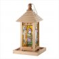 STAINED GLASS BIRD FEEDER