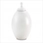 WHITE CERAMIC URN
