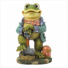 13" FROG GARDEN STATUE