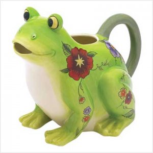 FLORAL FROG PITCHER