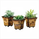 TIN SQUARE SAFARI PLANTERS