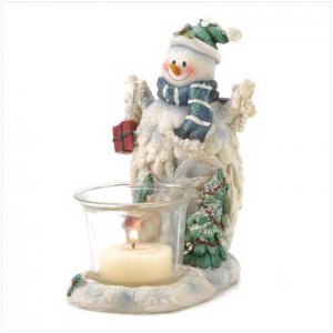 SNOWMAN TEALIGHT HOLDER