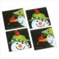 SMILEY SNOWMAN COASTER SET