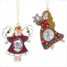 PEWTER ANGEL PICTURE FRAME ORNAMENTS
