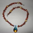 Blown Glass Necklace - Handmade