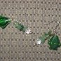 Fish Earrings Handmade Green