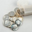 1993 SILVER PROOF ROOSEVELT DIME ROLL OF 50