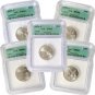 2004 Set of 5 Quarters - Denver Mint Certified 66