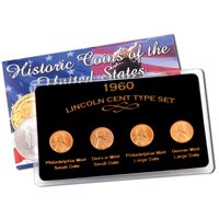 1960 Lincoln Cent Type Set - Large / Small Date