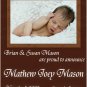 Love memories joy baby boy anouncement