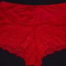 NEW Body Form Red Sheer Lace Women's Plus Size Boyshort Panties ~ Free Shipping