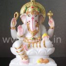 Marble Lord Ganesh Statue 12" - GNS12001