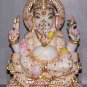 Marble Statue of Lord Ganesh 09" - GNS09006