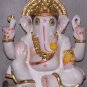 Marble Statue of Lord Ganesh 09" - GNS09009