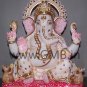 Marble Ganesha Statue 12" - GNS120022