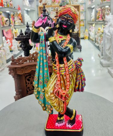 Lord Shree Krishna made From Black Marble