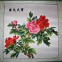 Handmade Peony Flowers Single-sided  Embroidery