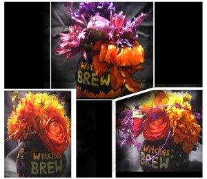 Witches Brew Floral Pots