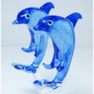 HAND BLOWN GLASS DOLPHIN fish CRYSTAL FIGURINE MODEL 492