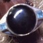 Wellspring Prosperity Tachyon Onyx & Blue Topaz Sterling Silver Ring
