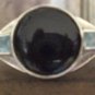 Wellspring Prosperity Tachyon Onyx & Blue Topaz Sterling Silver Ring