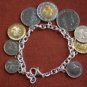 Wellspring Prosperity Tachyon Sterling Silver Coin Bracelet