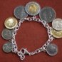 Wellspring Prosperity Tachyon Sterling Silver Coin Bracelet