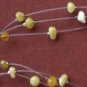 Tachyon Yellow Amber Multi-Strand Sterling Silver Necklace