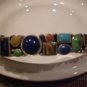 Tachyon Sterling Silver Multi-Gemstone Cuff Bracelet