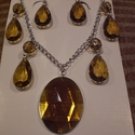 Tachyon Bronze Necklace and Earrings Set
