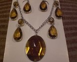 Tachyon Bronze Necklace and Earrings Set
