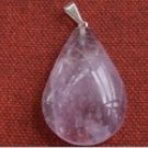 Tachyon Sterling Silver Teardrop Amethyst Pendant