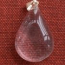 Tachyon Sterling Silver Teardrop Quartz Pendant