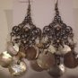 Tachyon Mother of Pearl & Crystal Earrings