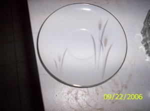 Platinum Wheat saucers