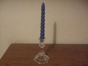 Spiraled taper candle