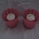 Pair of Bath and Body Works Candle Holders with Candles